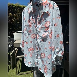 Flower Print Blouse